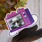 GLOSSY STICKER: Feelin Fine Television Mental Health , Television Sticker , Mental Health Sticker , Feelin Fine Vibes Sticker , Sarcastic