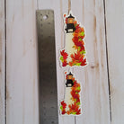 GLOSSY STICKER: Autumn Lighthouse Die Cut , Fall Lighthouse Sticker , Fall Lighthouse , Autumn Lighthouse , Lighthouse Sticker , Autumn