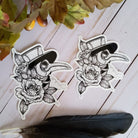 GLOSSY STICKER: Plague Doctor Sticker , Plague Doctor Sticker , Traditional Plague Doctor Art , Plague Doctor and Roses Sticker , Plague