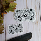 GLOSSY STICKER: Fuck Off Sticker , Floral Fuck Off Sticker , Profanity Sticker , Fuck Sticker , Eff Off Sticker , Sketchbook Sticker