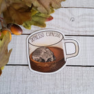 MAGNET: Depresso Espresso Magnet , Coffee Cup Magnet , Skull Coffee Magnet , Coffee Skull Magnet , Depresso Espresso Skull Magnet