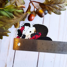 MAGNET: Ram Skull and Red Roses Decorative , Ram Skull Magnet , Skull and Roses Magnet , Skull Magnet , Skull Art Decorative Magnet