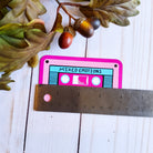 MAGNET: Mixed Emotions Pink 80s Vibes Cassette Tape , Cassette Tape Decorative Magnet , Pink Tape Magnet , Pink Mixed Emotions Magnet