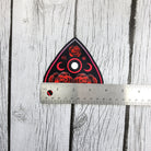 MAGNET: Black Planchette with Red Roses Magnet , Black Planchette Magnet , Planchette and Roses Magnet , Red Roses Magnet