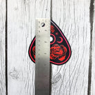 MAGNET: Black Planchette with Red Roses Magnet , Black Planchette Magnet , Planchette and Roses Magnet , Red Roses Magnet