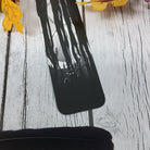 BOOKMARK: The ' Watcher' Creepy Forest with Moon , Creepy Cryptid Bookmark , Black Forest and Moon Bookmark , Cryptid Bookmark