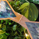 HANDMADE MAGNETIC BOOKMARK: Forest Owl and Gold Moon , Dark Forest and Barn Owl Bookmark , Owl and Moon Art , Barn Owl Bookmark