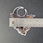 MAGNET: Florence Bat with Black Moon , Bat with Frescos and Night Sky Decorative Magnet , Bat and Moon Art Magnet , Bat and Moon Magnet