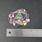GLOSSY STICKER: D20 The Dice Gremlin , Dice Gremlin D20 Sticker , D20 Stickers, D20 Sticker , D20 Dice Gremlin Sticker , Player Type D20