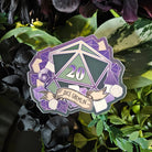 MATTE STICKER: D20 The Dice Gremlin , Dice Gremlin D20 Sticker , D20 Stickers, D20 Sticker , D20 Dice Gremlin Sticker , Player Type D20
