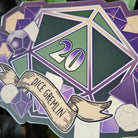 MATTE STICKER: D20 The Dice Gremlin , Dice Gremlin D20 Sticker , D20 Stickers, D20 Sticker , D20 Dice Gremlin Sticker , Player Type D20