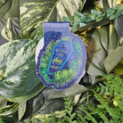 HANDMADE MAGNETIC BOOKMARK: I Have Plants Coffin , Purple Coffin Magnetic Bookmark , Plant Coffin Art , Plant Pun Bookmark