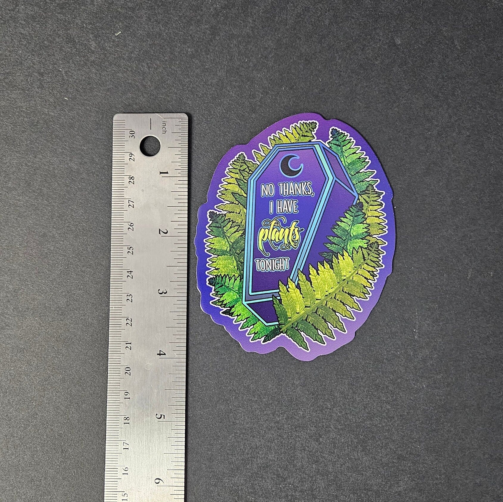 MAGNET: I Have Plants Coffin , I Have Plants Coffin Decorative Magnet , Purple Coffin Magnet , I Have Plants Coffin Magnet Magnets Acornandcrowstudio