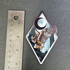 MAGNET: Horned Owl and Misty Forest , Misty Forest and Horned Owl Decorative Magnet , Owl and Forest Decor Magnet , Horned Owl Magnet