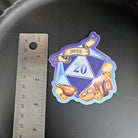 MATTE STICKER: D20 The Snacker , Snacker D20 Sticker , D20 Stickers, D20 Sticker , D20 Snacker Sticker , Player Type D20