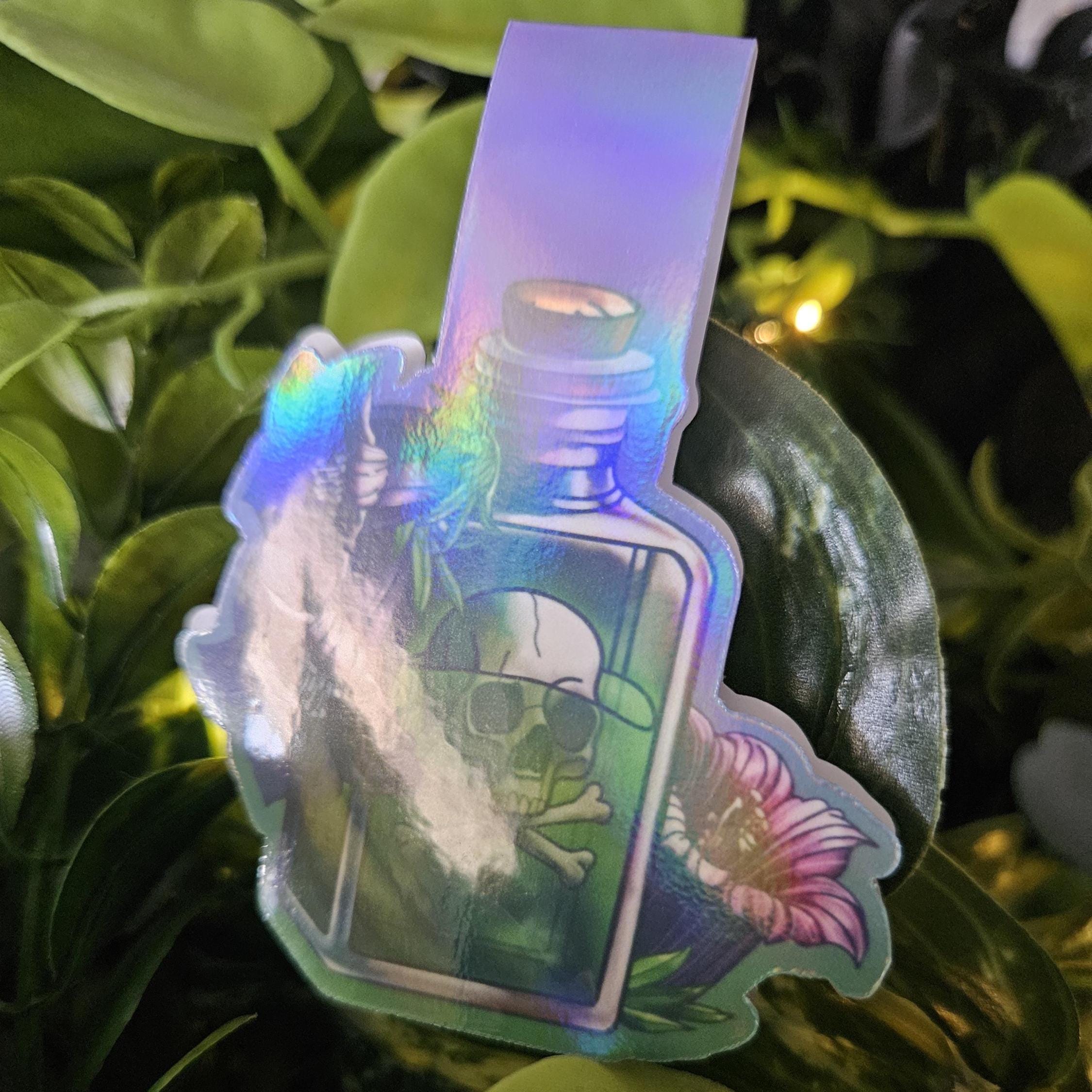 HANDMADE MAGNETIC BOOKMARK: Belladonna Poison Bottle