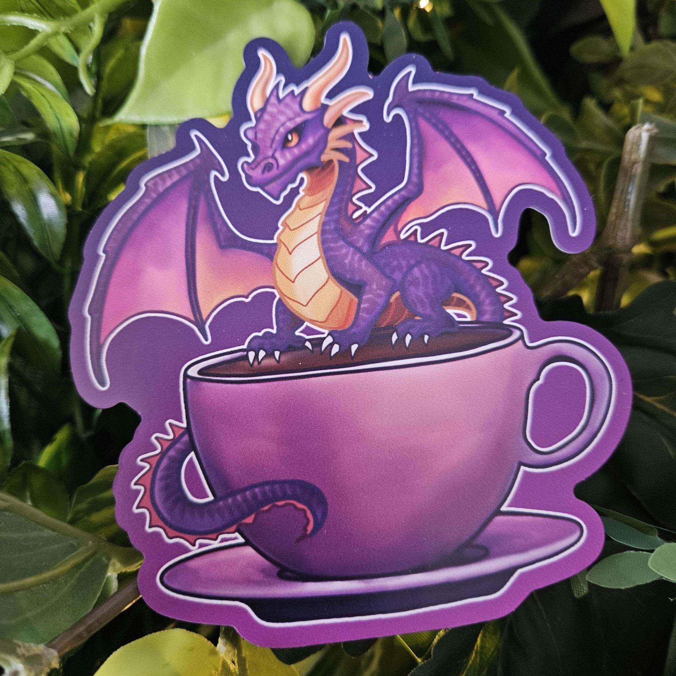 MAGNET: Purple Caffeine Dragon