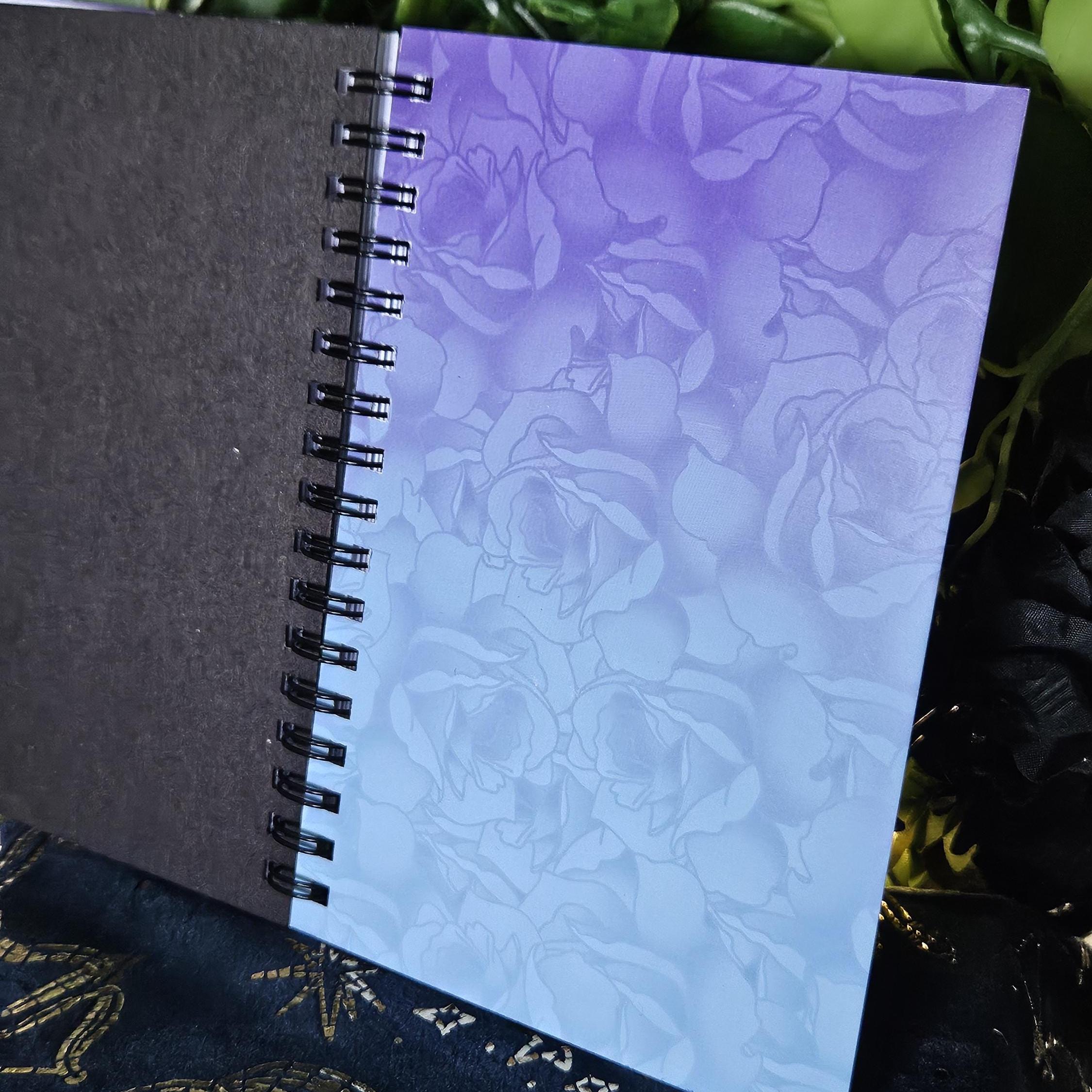 4x6 HANDMADE SPIRAL NOTEBOOK: Book Dragon with Stack of Books Acornandcrowstudio