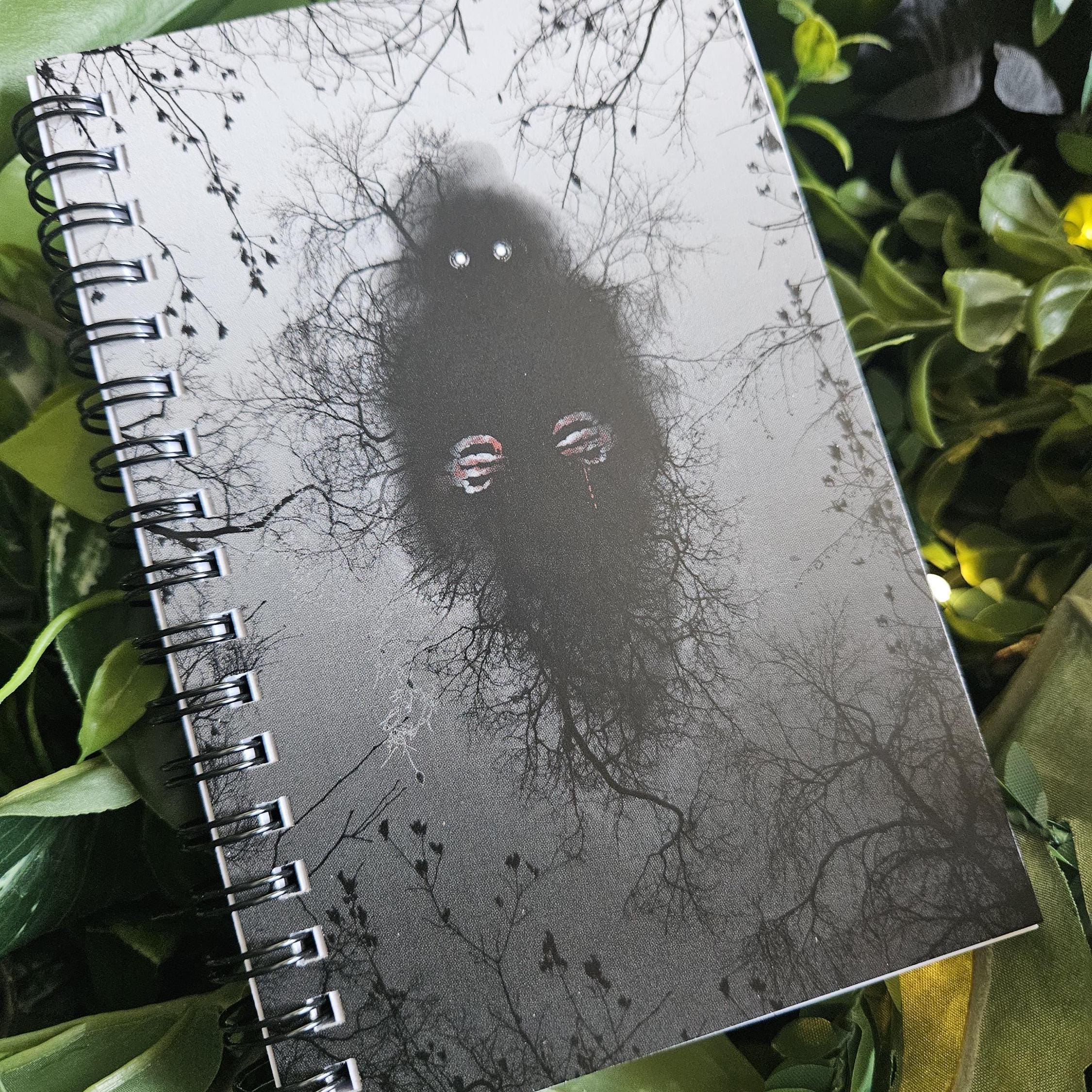 4x6 HANDMADE SPIRAL NOTEBOOK: The Lurker Acornandcrowstudio