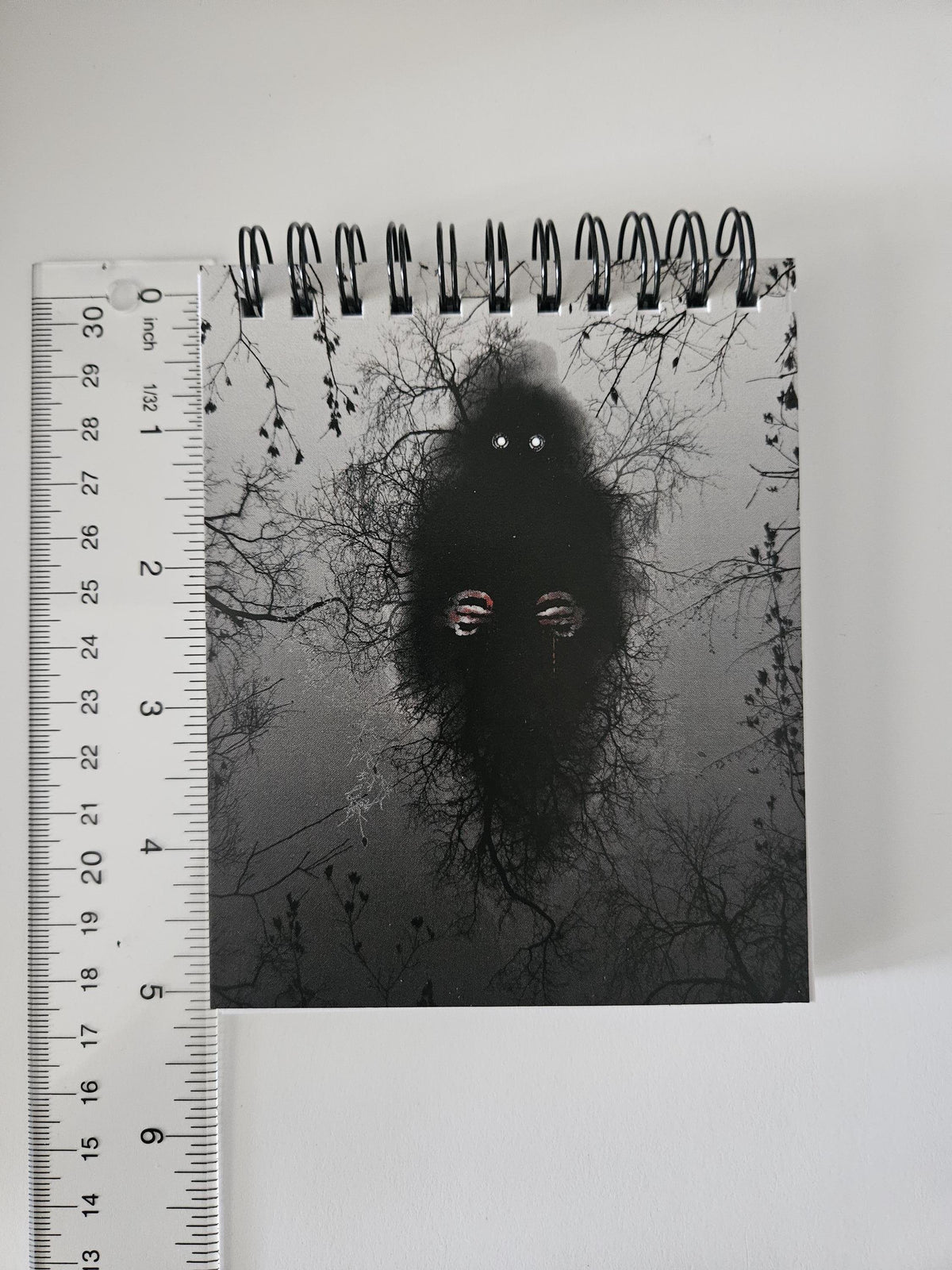 4x5 inches HANDMADE Top Bound SPIRAL NOTEBOOK: The Lurker Acornandcrowstudio