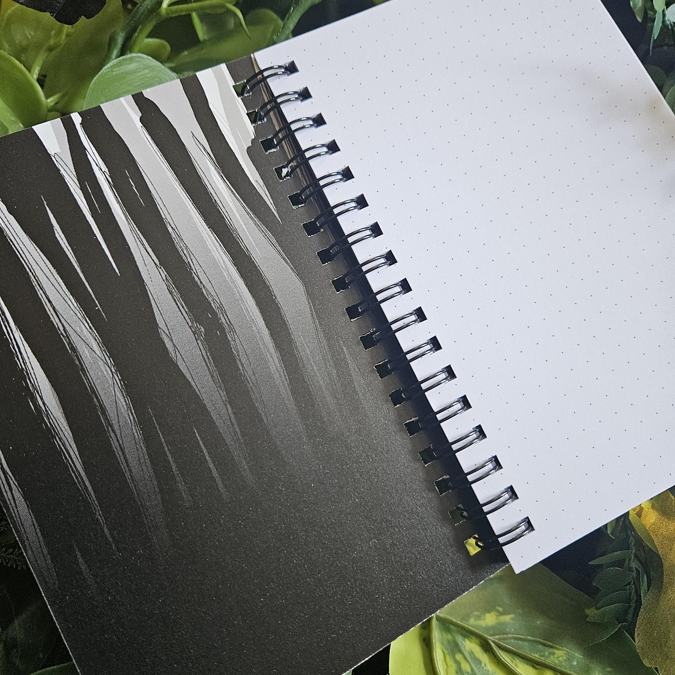 4x6 HANDMADE SPIRAL NOTEBOOK: The Watcher Acornandcrowstudio