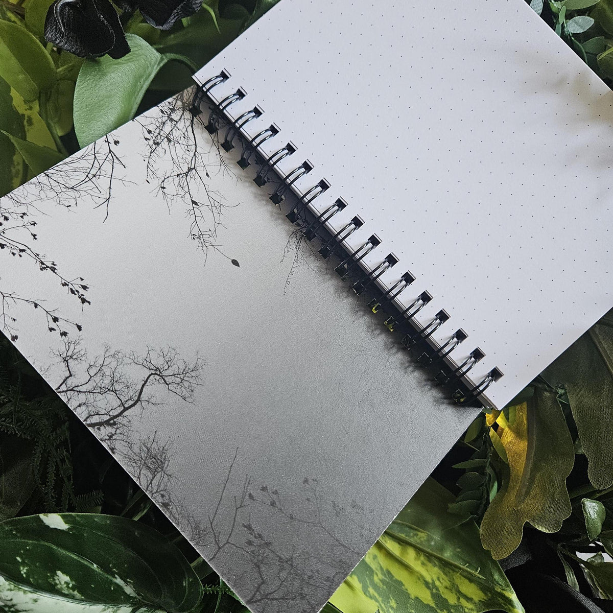 4x6 HANDMADE SPIRAL NOTEBOOK: The Lurker Acornandcrowstudio