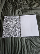 8.5 x 11 HANDMADE SPIRAL NOTEBOOK: Plague Doctor
