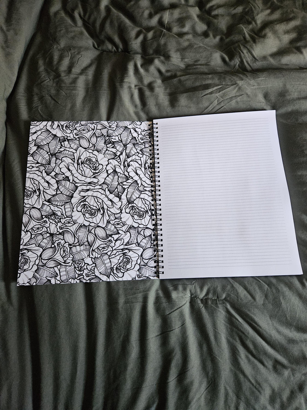 8.5 x 11 HANDMADE SPIRAL NOTEBOOK: Plague Doctor
