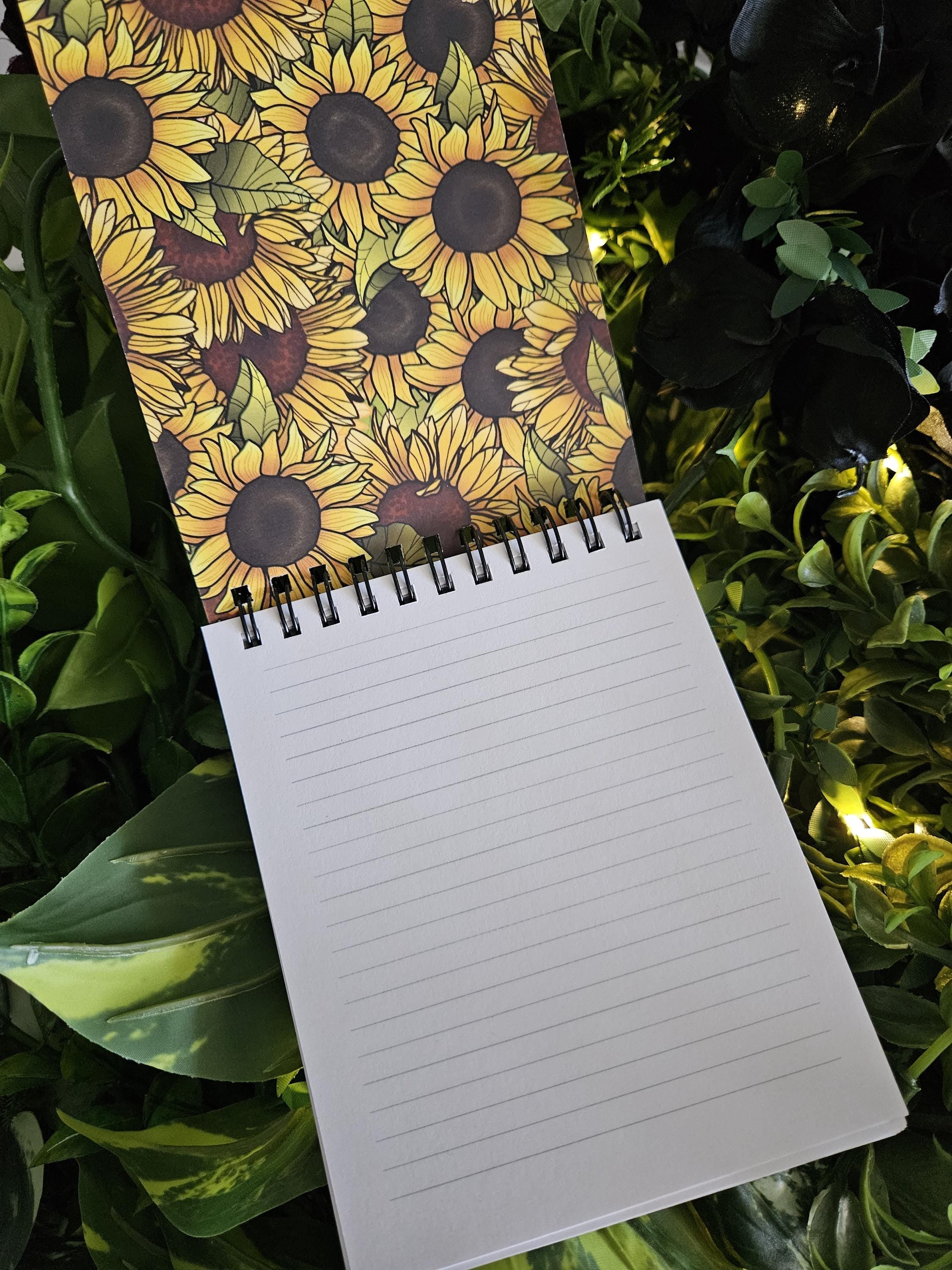4x5 TOP BOUND Handmade Spiral NOTEBOOK: Roll for Mental Health Natural One D20 Acornandcrowstudio