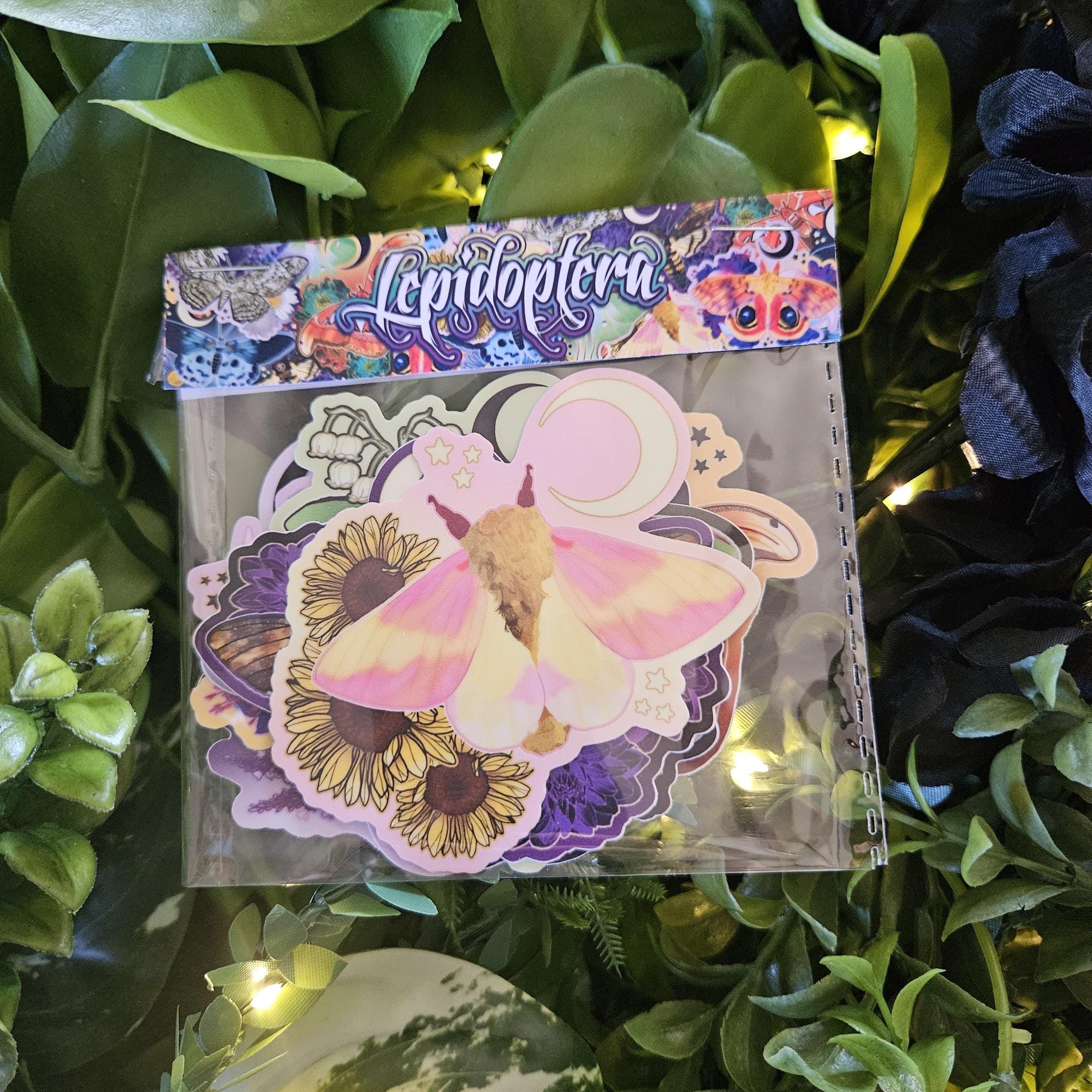 MOTH STICKER PACK: Contains All 7 Current Moth Stickers Acornandcrowstudio