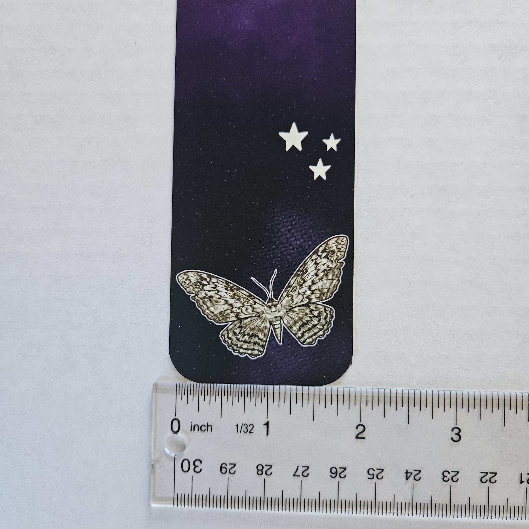 BOOKMARK: White Witch Moth and Celestial Moon