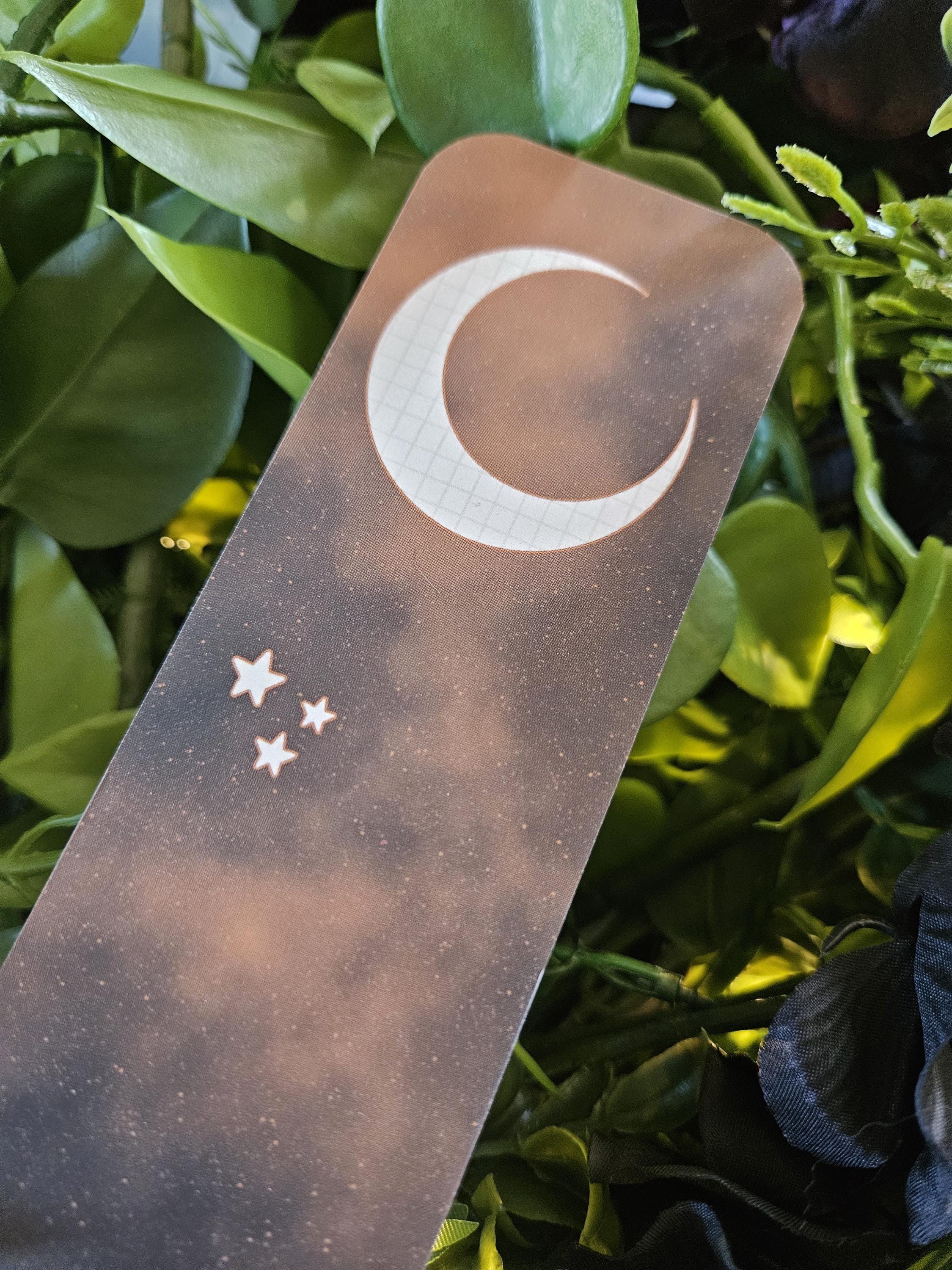 BOOKMARK: Atlas Moth and Celestial Moon Acornandcrowstudio