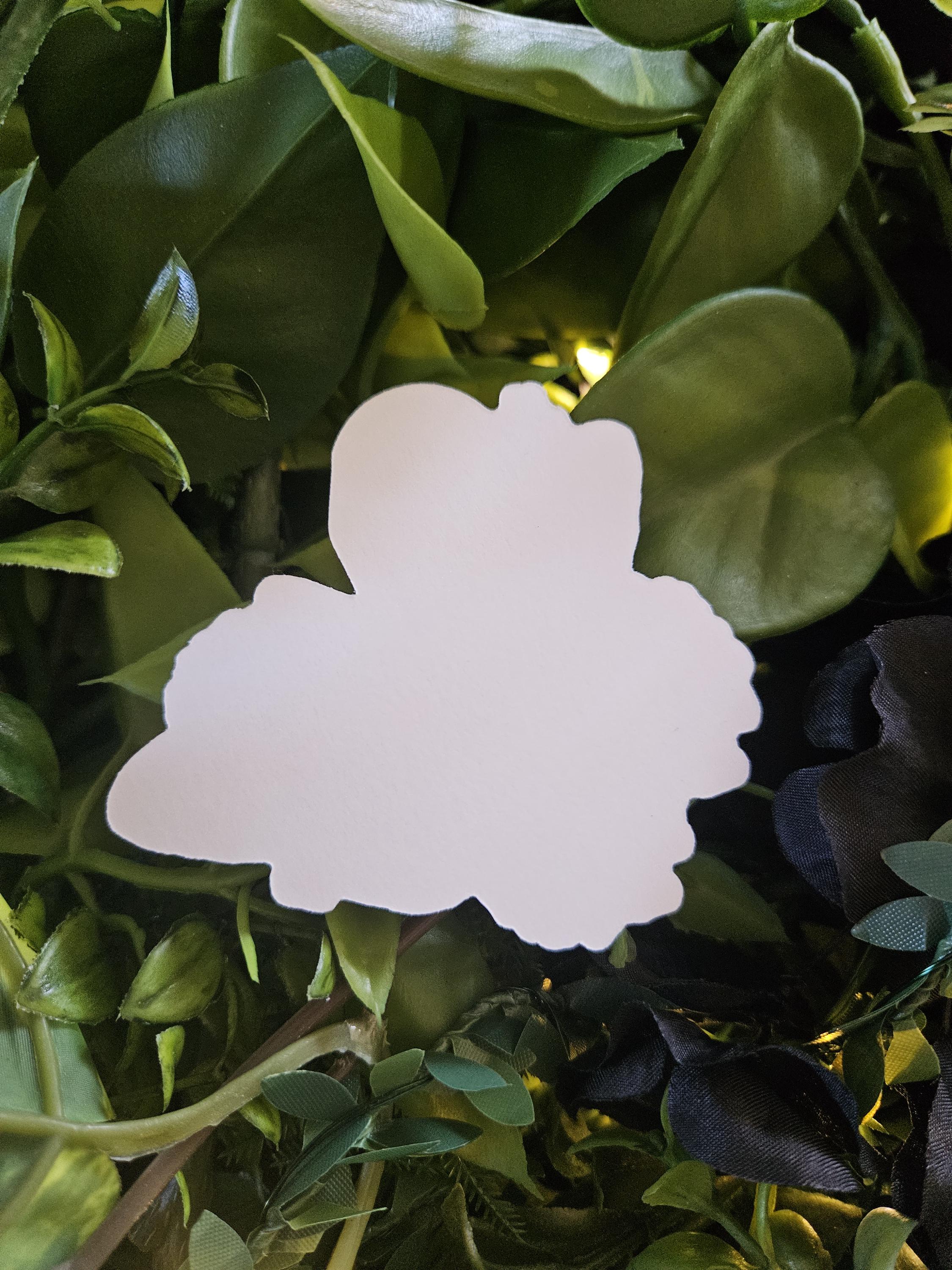 MATTE STICKER: Blue Tiger Moth with Aster Flowers Acornandcrowstudio