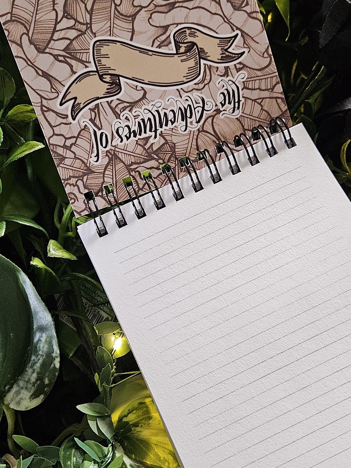 4x5 HANDMADE SPIRAL NOTEBOOK: Top Bound Dice Gremlin D20 Acornandcrowstudio