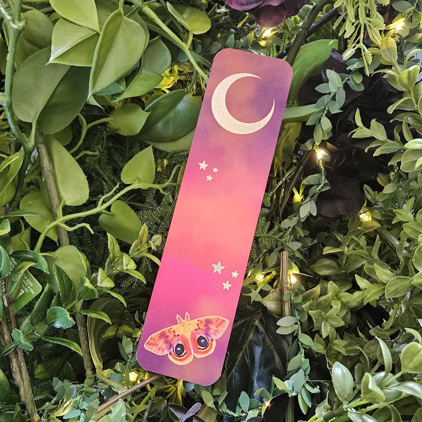 BOOKMARK: Io Moth and Celestial Moon Acornandcrowstudio