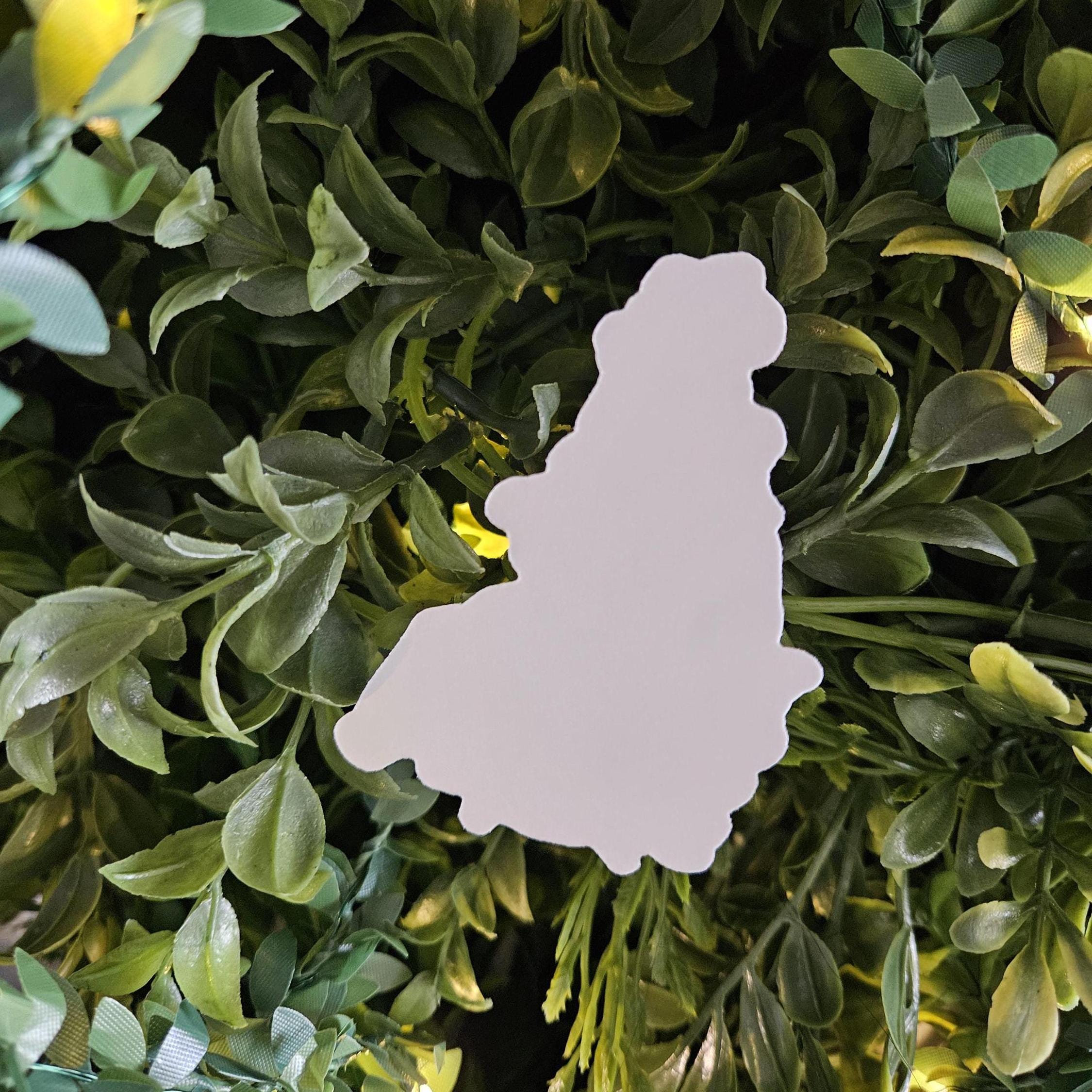 MATTE STICKER: Sakura Bat , Pink Cherry Blossom and Bat Sticker , Blossoms and Bat Sticker , Sakura Blossom and Bat