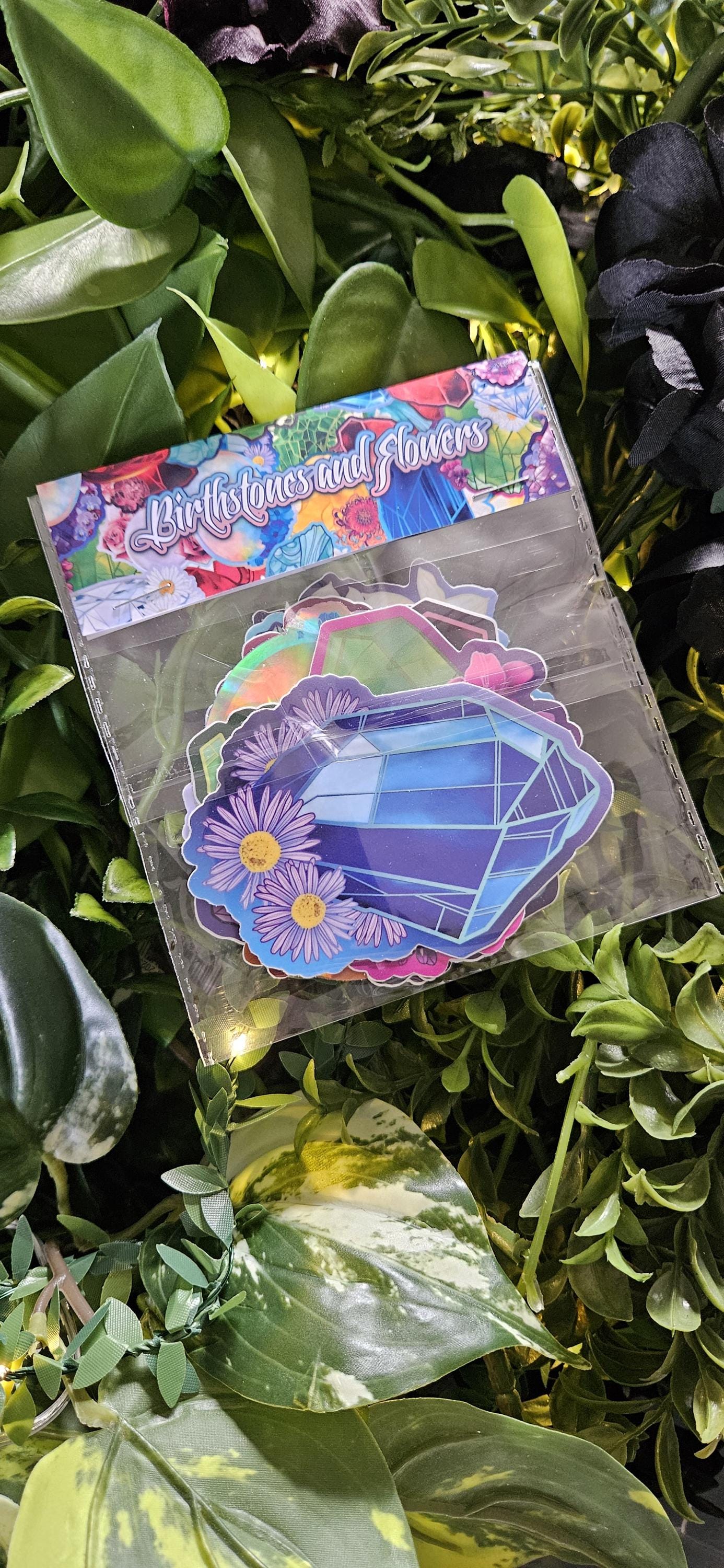 Birthstone Crystal STICKER PACK: Contains All 12 MATTE Birthstone Stickers Acornandcrowstudio