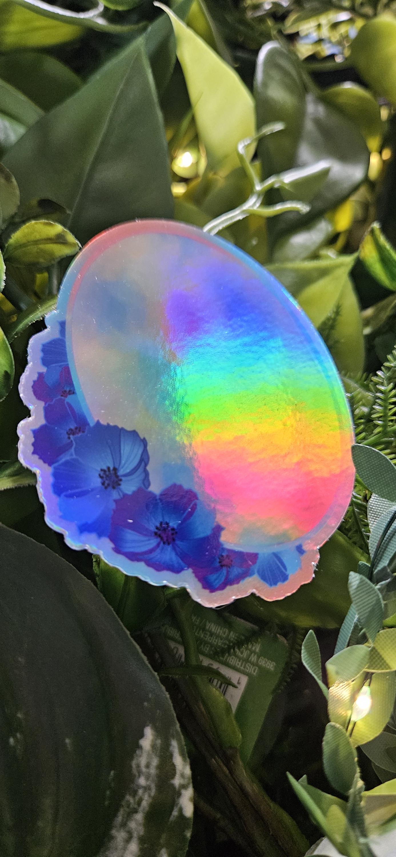 HOLOGRAPHIC STICKER: October Opal (Holographic Limited Edition) with Cosmos Acornandcrowstudio