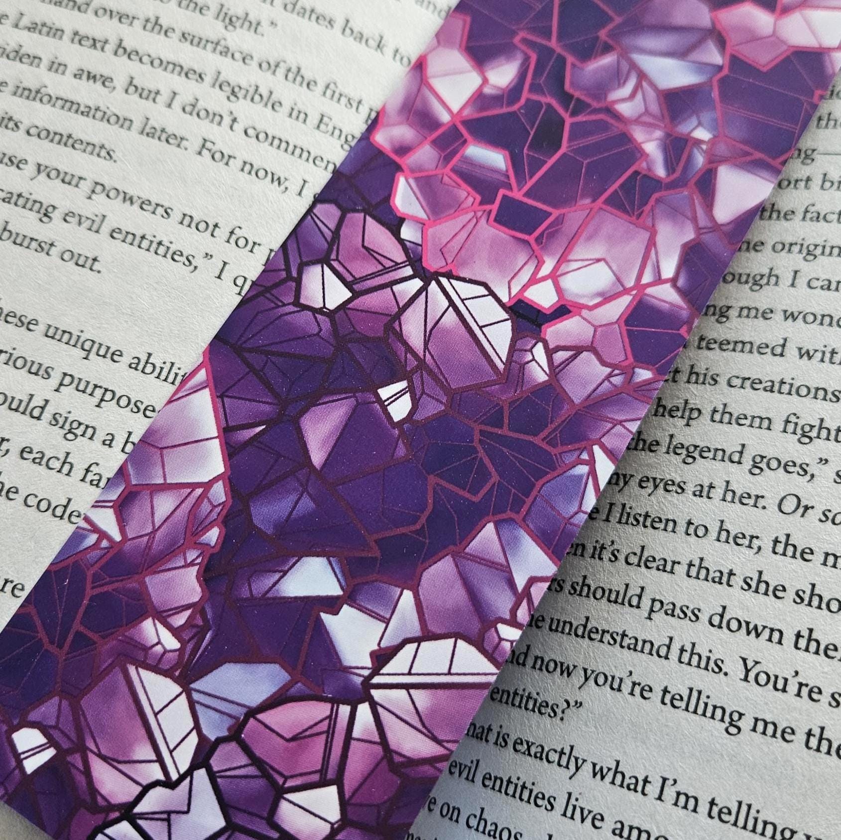 BOOKMARK: Amethyst Crystal 'Soft Touch' Acornandcrowstudio
