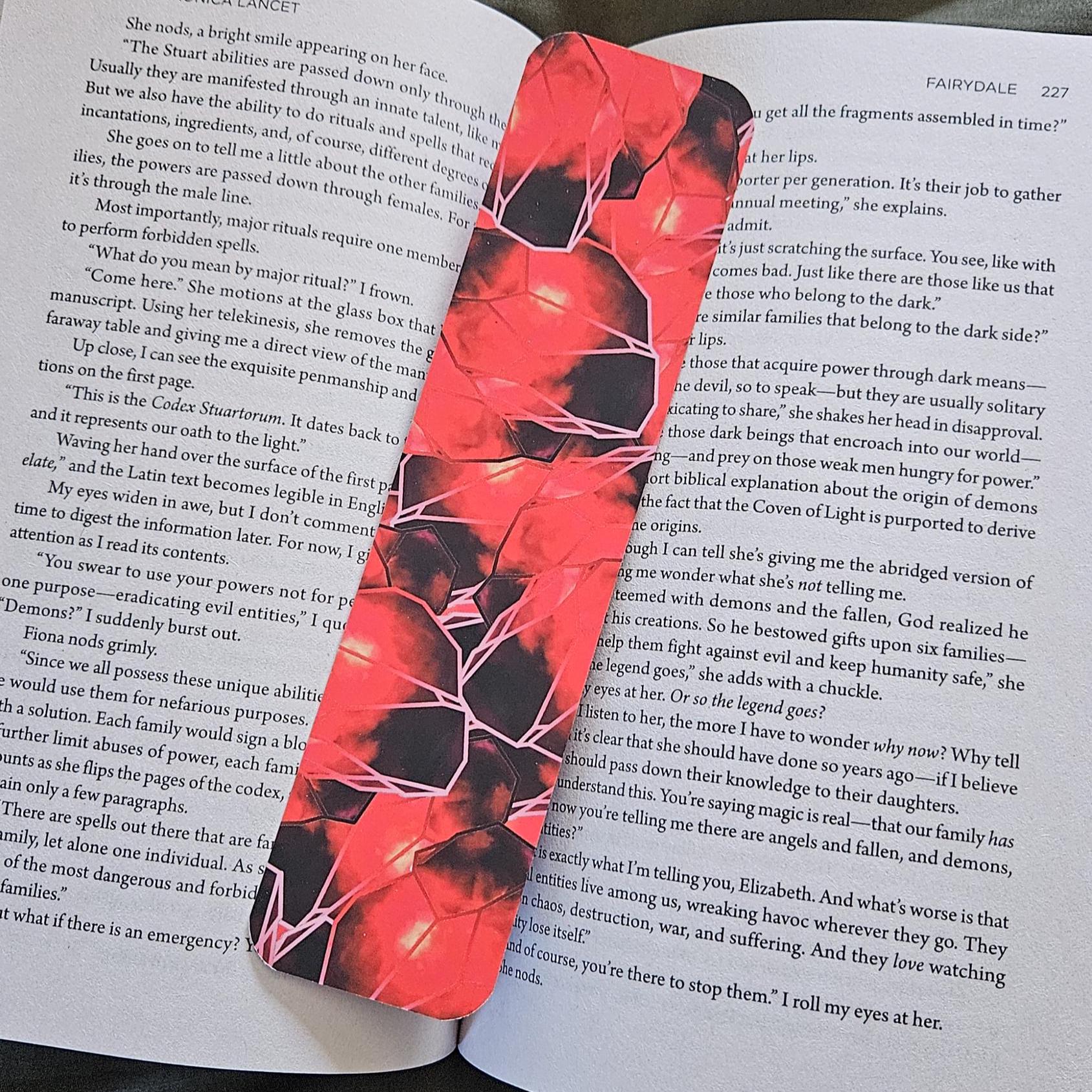 BOOKMARK: Garnet Crystal 'Soft Touch' Acornandcrowstudio