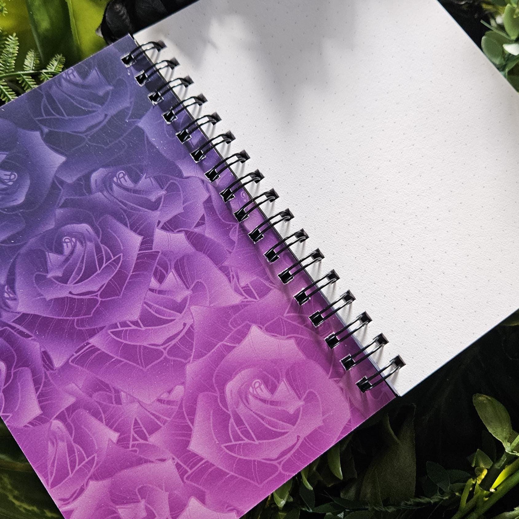 4x6 inches HANDMADE SPIRAL NOTEBOOK: Caffeine Dragon Acornandcrowstudio