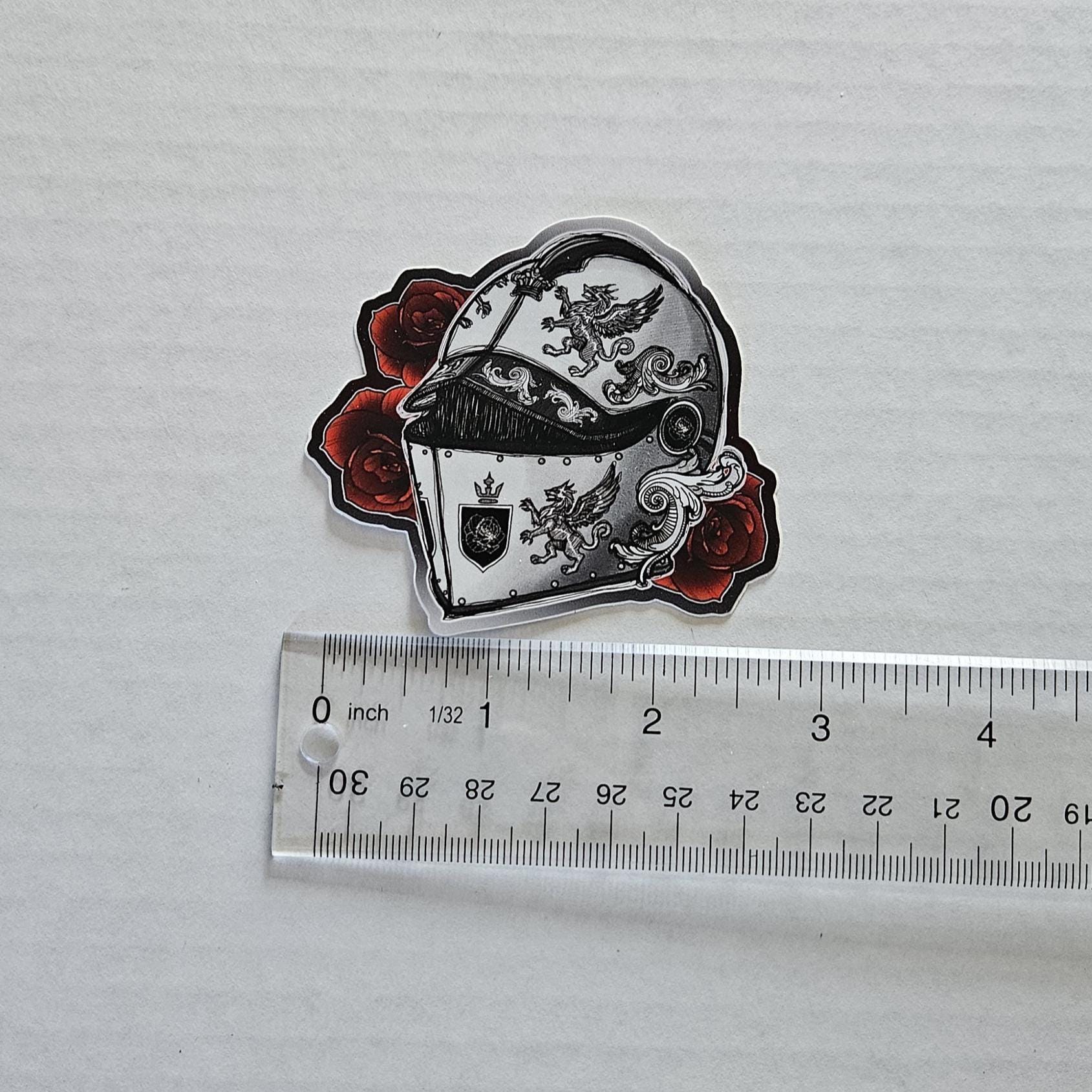 MATTE STICKER: Eques Fatali "Knight of Fate" - December Stationery Club STICKER Only Acornandcrowstudio