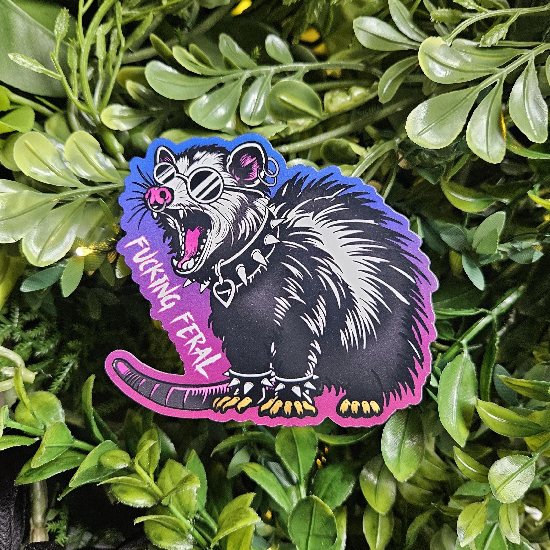MAGNET: F*cking Feral Opossum Acornandcrowstudio