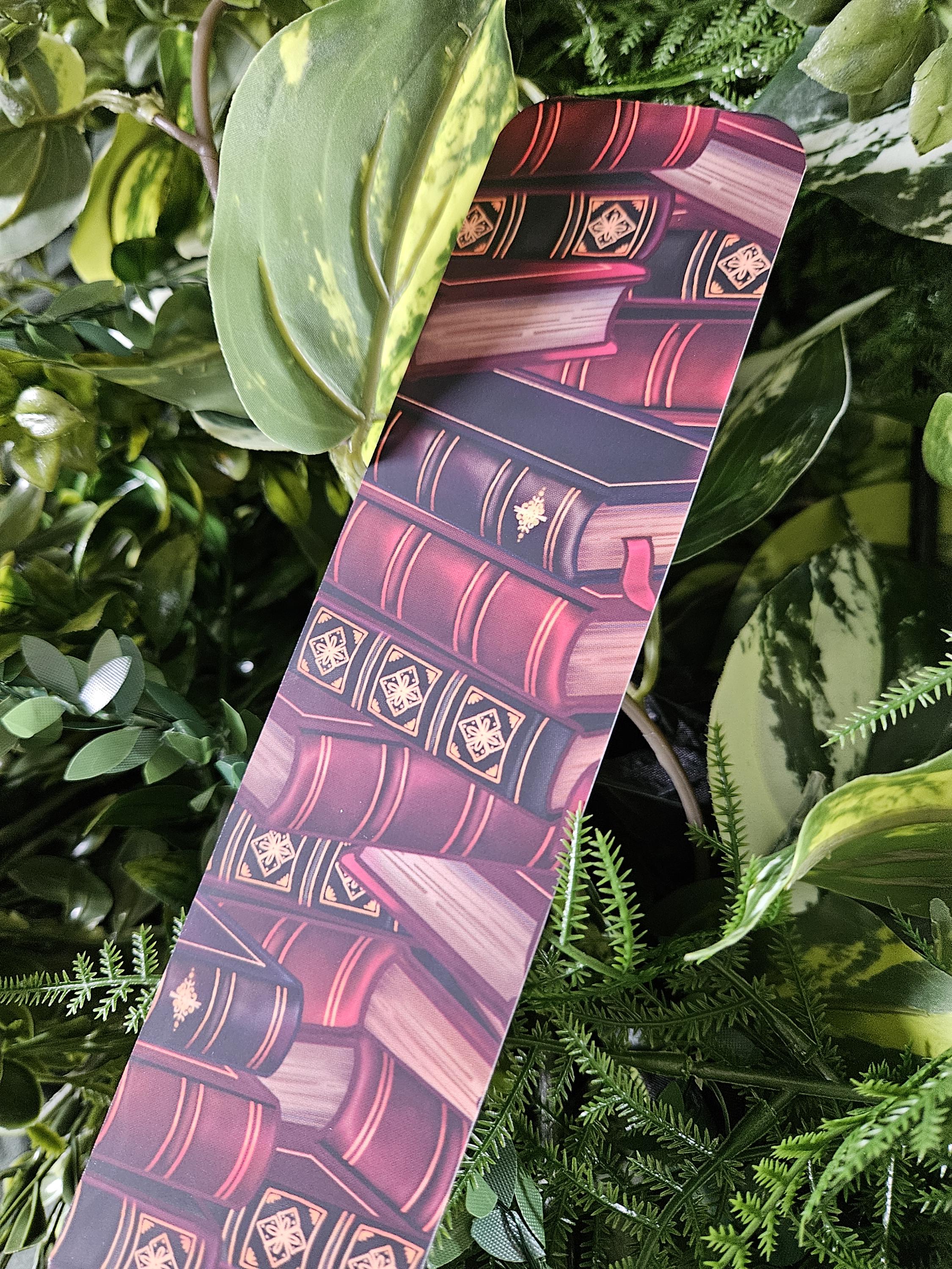 BOOKMARK: Gideon the Red Book Dragon Acornandcrowstudio