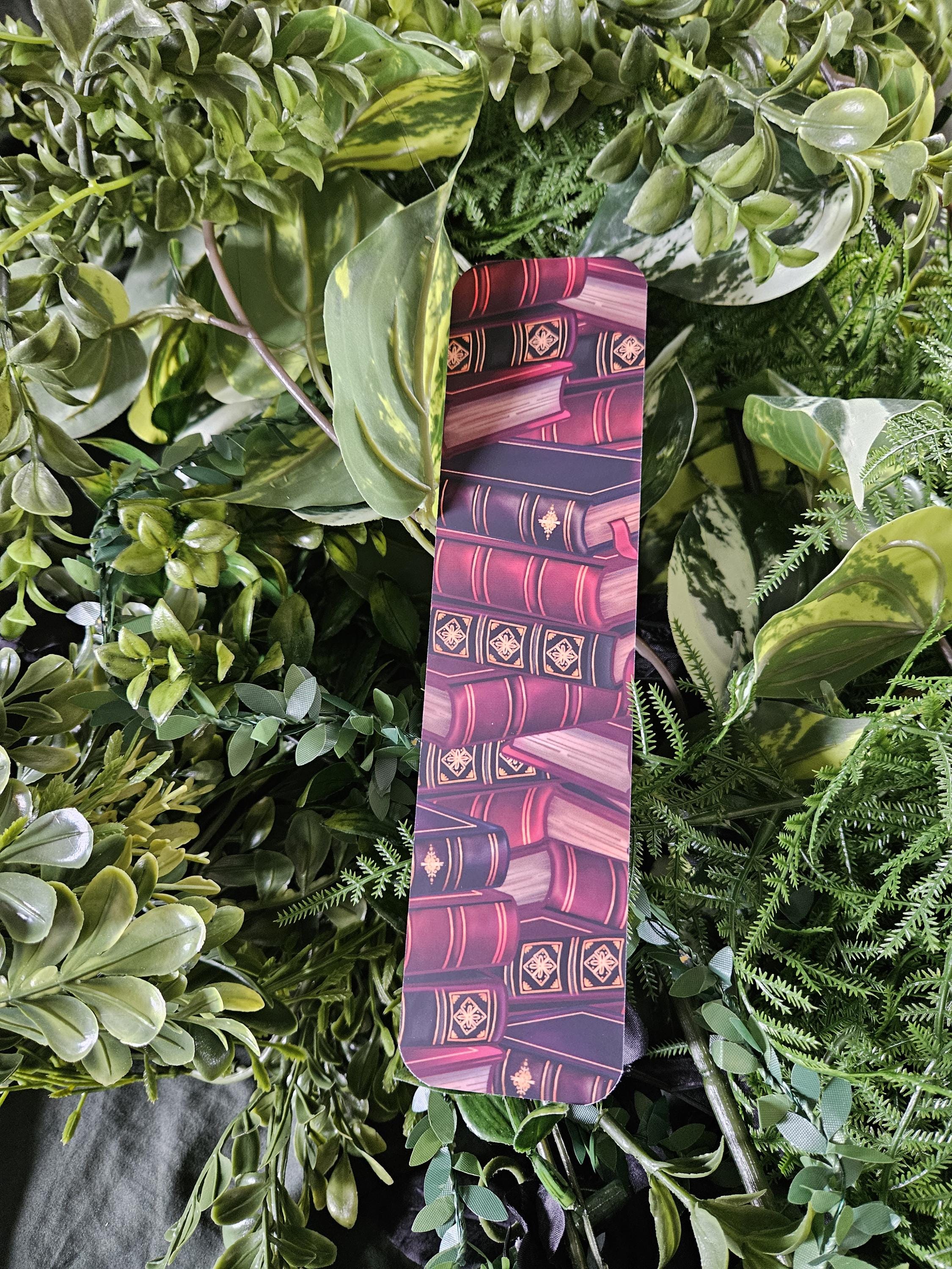BOOKMARK: Gideon the Red Book Dragon Acornandcrowstudio