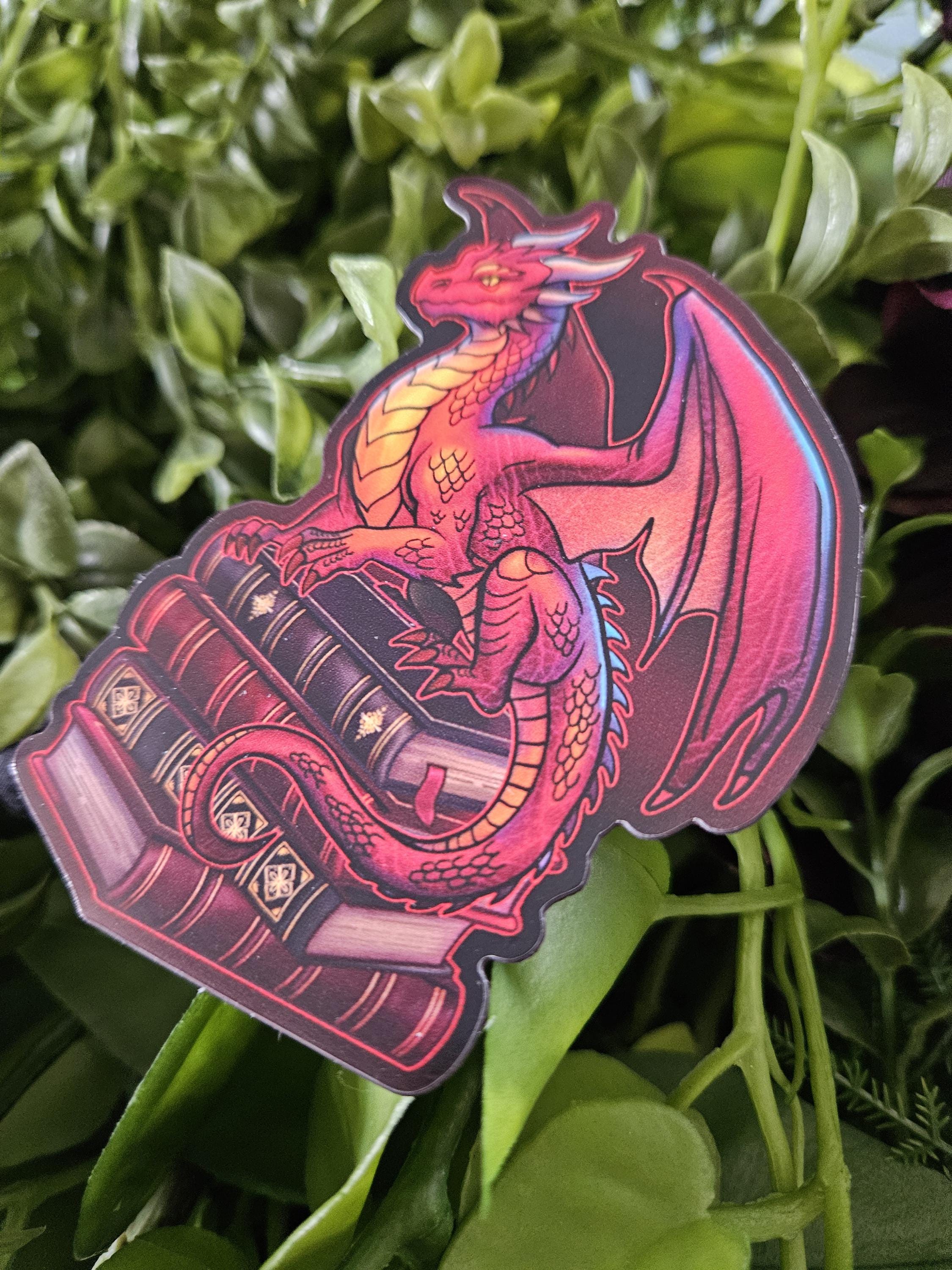 MAGNET: Gideon the Book Dragon Acornandcrowstudio