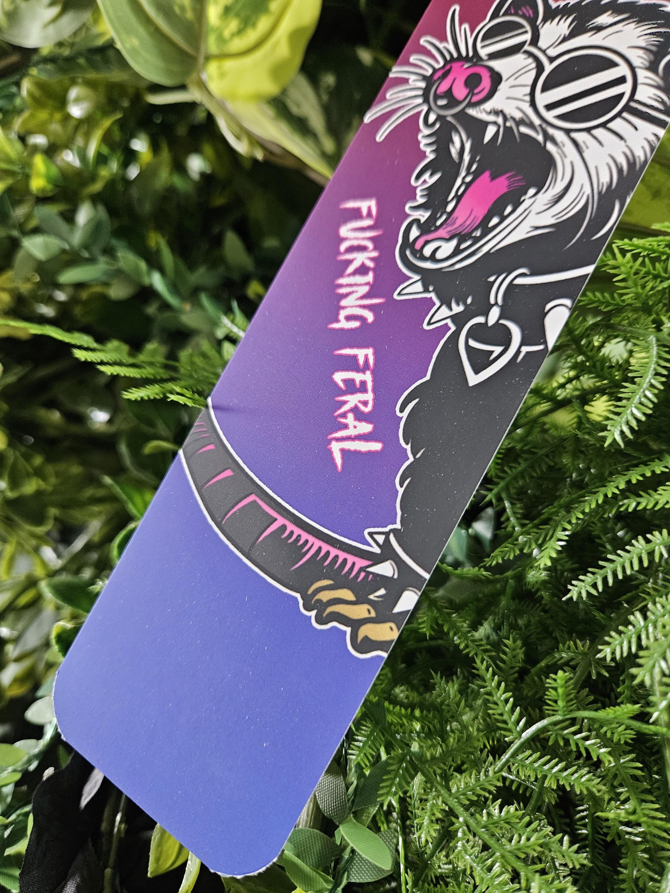 BOOKMARK: F*cking Feral Opossum Acornandcrowstudio