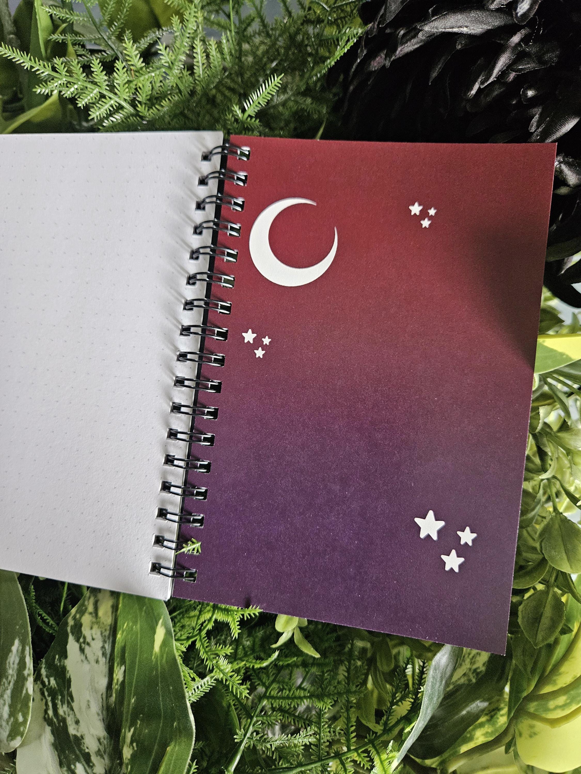 4x6 Handmade SPIRAL NOTEBOOK: SCORPIO Zodiac Tarot Style Art Acornandcrowstudio