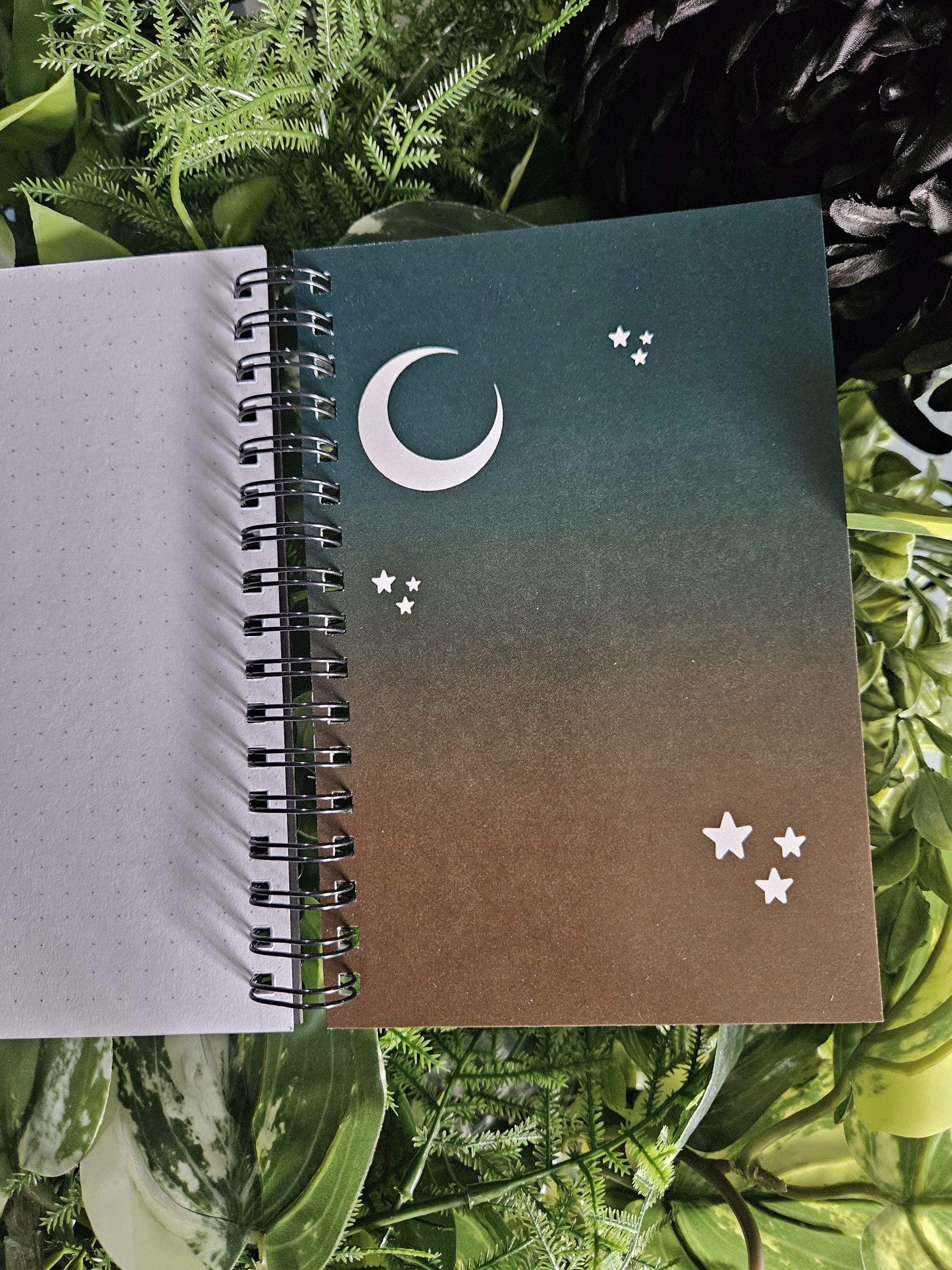 4x6 Handmade SPIRAL NOTEBOOK: TAURUS Zodiac Tarot Style Art Acornandcrowstudio