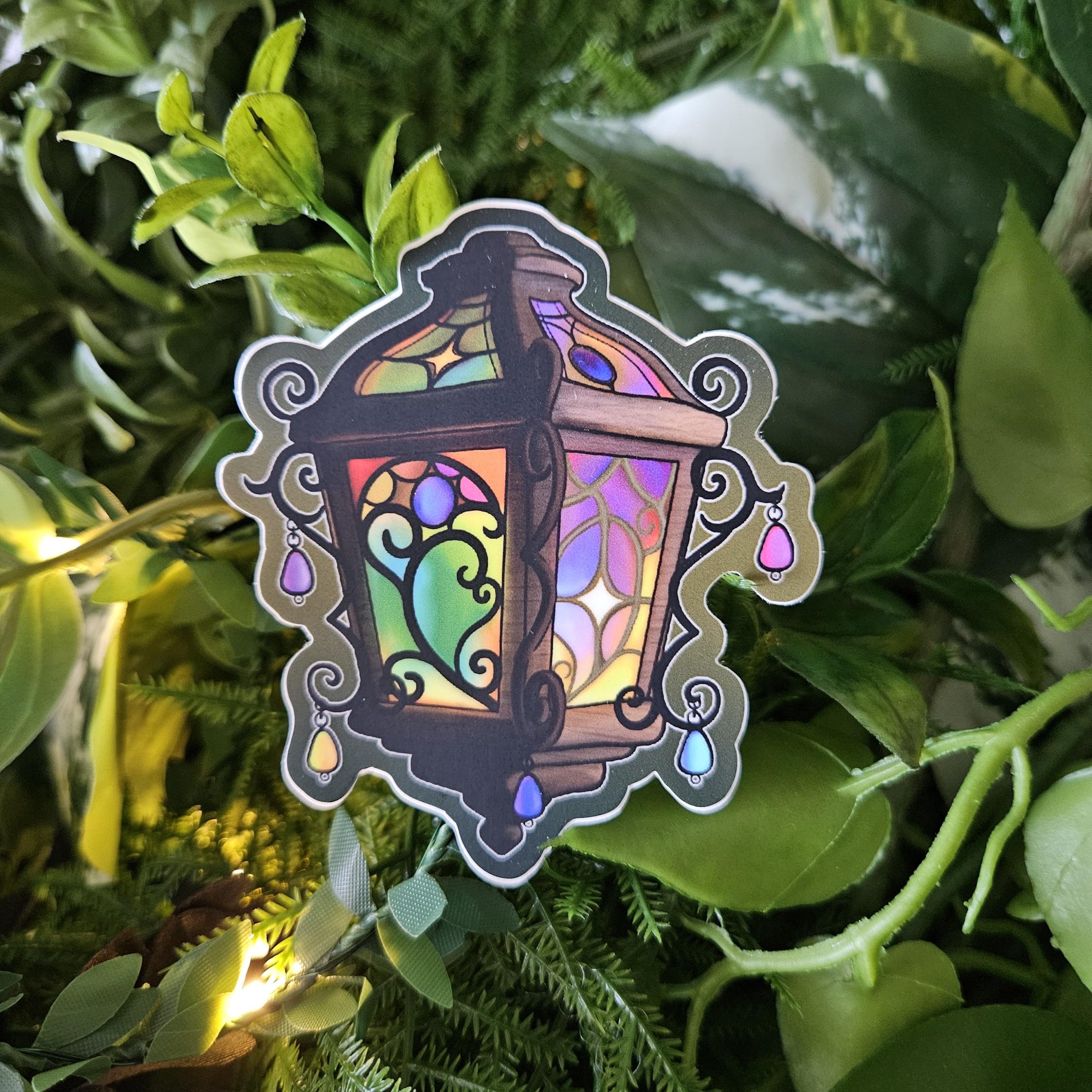 MATTE STICKER: Incantatus "Charmed Lantern" - August Stationery Club STICKER Only Acornandcrowstudio